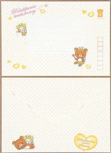 Imagen 3 de Bonito juego de cartas con Rilakkuma, miel y abejas