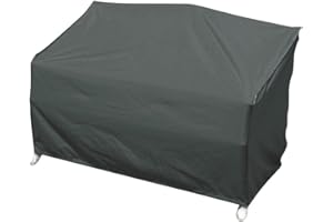 greemotion Garden Bench Cover - Dark Grey Love Seat Cover - Outdoor Bench Cover - 160 x 78 x 80 cm - Garden Furniture - Garden Accessories - Heavy Duty Tarpauline - Weather Resistant Cover
