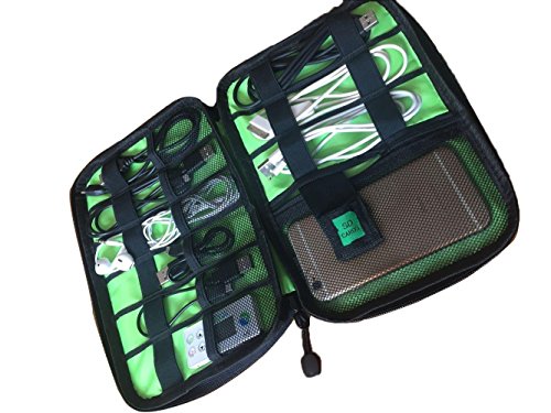 BAIGIO Unisex Tragbare Reisetasche Case für Electronisches Zubehöre Tragetasche Wasserdicht für USB Drive Shuttel Festplatte Kabel und sonstiges Zubehör - 8