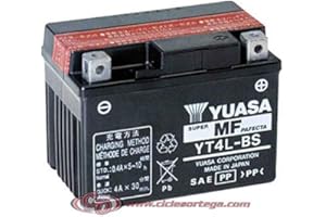 YAMALUBE Bateria moto YT4L-BS Yuasa 9079R-24279-00 original Yamaha