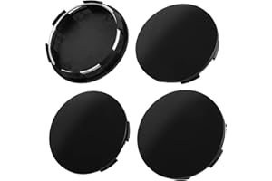 BFYHVP 4 Stück Radnabenkappen, OD 60mm ID 56mm Schwarz Nabendeckel, Radnabenabdeckung für Verschiedene Fahrzeugmodelle, Radnabenkappen, Nabendeckel 60mm, Nabendeckel, Radnabenabdeckung, Nabendeckel 56mm