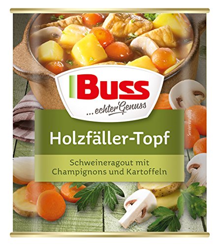 Preisvergleich Produktbild Buss Holzfäller-Topf Schweineragout mit Champignons und Kartoffeln , 800 g