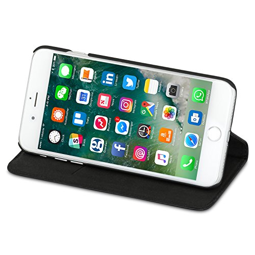 KANVASA Funda iPhone 8 Plus Funda iPhone 7 Plus Tipo Libro Piel Negra Case Cover Carcasa Plegable Cartera Pro en Piel Aut ntica Premium para Apple iPhone 8 Plus 7 Plus - con Cierre Magn tico reviews KANVASA Funda iPhone 8 Plus Funda iPhone 7 Plus Tipo Libro Piel Negra Case Cover Carcasa Plegable Cartera Pro en Piel Aut ntica Premium para Apple iPhone 8 Plus 7 Plus - con Cierre Magn tico