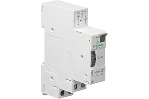 Schneider Electric 15363 Minuterie Réglable, 20 mm Largeur, 95 mm Hauteur, 70 mm Profondeur, 16 A, 230V, Blanc