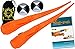 Produktbild Flames N Games Pro Socken-Poi (Orange) Set + Kid Poi DVD (in Deutsch) Sock Poi (inkl. 2x Beanbags Bälle) + Reisetasche. Swinging Poi und Spinning Pois! Pois für Anfänger und Profis.