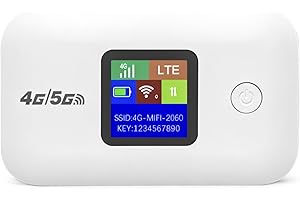 LZHIOS Portable WiFi Travel Hotspot Router,with SIM Card Slot Plug & Play,Pocket 4G LTE Internet Hotspot,3000mAh Battery,Mobile WiFi Hotspot Dongle Connects Up to 10 Devices for Travel Phone Computer Laptop