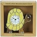 Tortoise Clock : Handcrafted Wooden Christmas Gift Idea : On/off alarm switch on reverse : Top Hand Painted Xmas Presents for Boys, Girls, Kids, Children & Fun Loving Adults! : Height approx 12cm