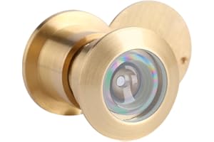 ZERODIS Judas de 28 mm judas de porte de Large Angle de Visualisation Visionneuse de Porte Antivol avec Cache de Protection pour 35 mm-60 mm Épaisseur de Porte (Golden)