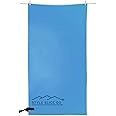 Style Slice Microfibre Towel - Quick Dry Compact Lightweight Sand Free Beach Towel for Sports Travel Camping Swimming Gym Yoga - Blue Extra Large XXL 200x100cm
