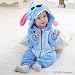 MICHLEY Unisex Baby Costume Spring and Autumn Flannel Romper Outfits Animal Jumpsuit Bstar-90cm