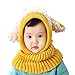 Unique Winter Baby Hat/Cap Useful Warm Cute Woolen Baby Hat with Scarf Yellow