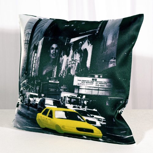 Kissenbezug 4er-Set NEW YORK BROADWAY/BROOKLYN BRIDGE/EMPIRE STATE BUILDING/FREIHEITSSTATUE 40×40 cm - 5
