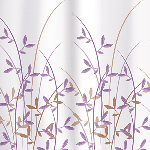Tatkraft Immanuel Olive Duschvorhang 180X180 cm Wasserabweisendes Textil Polyester 12 Vorhangringe - 2