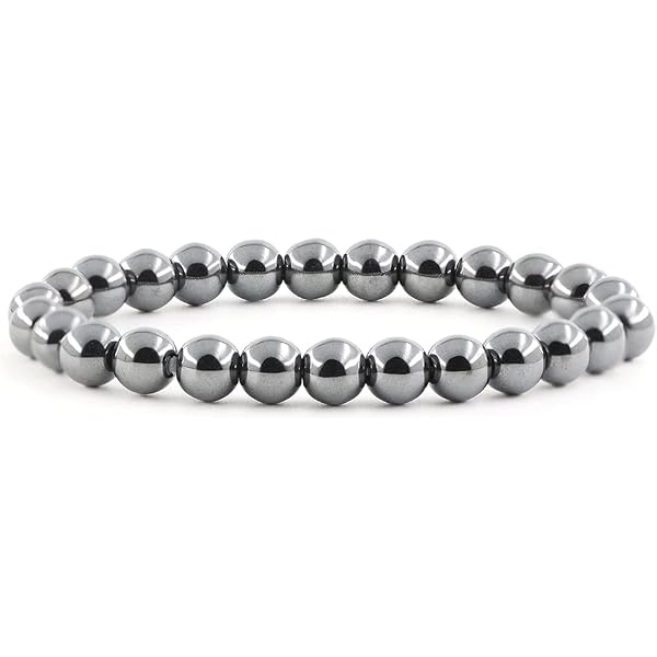 Bracelet éléphant Pierres Naturelles 8mm - Cordon Extensible, Circonférence ~18cm - Pour Femme, Méditation, Cadeau