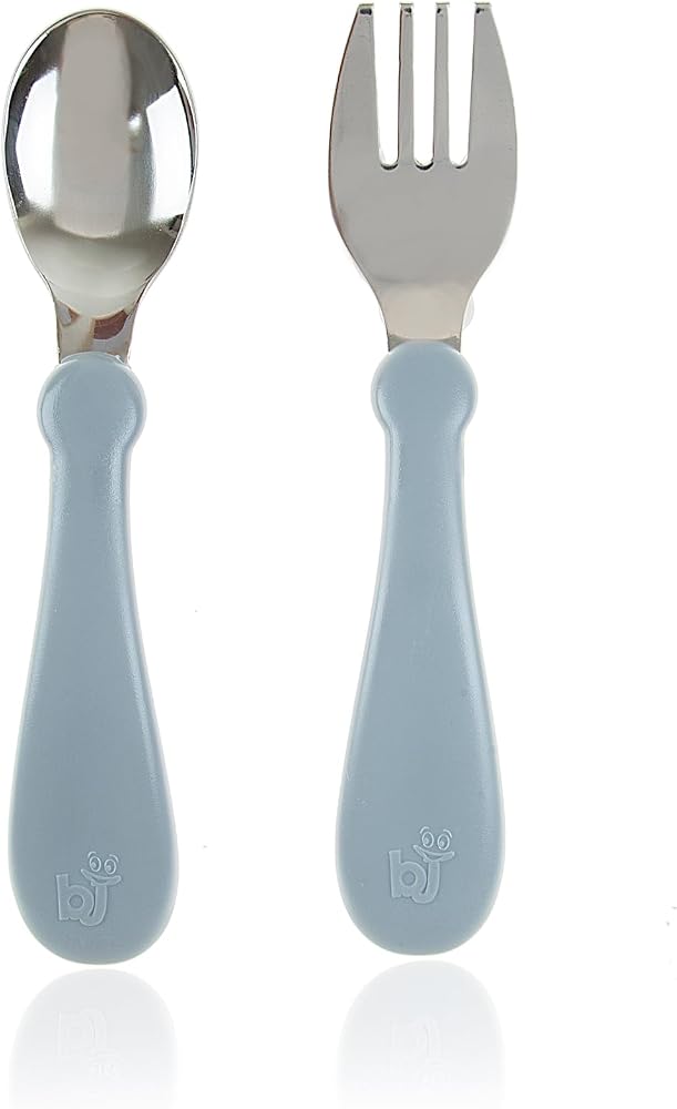 BABYJEM PASLANMAZ ÇELİK ÇATAL KAŞIK SETİ GRİ