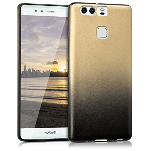 kwmobile Funda para Huawei P9 - Case para m vil en TPU silicona - Cover trasero Dise o Degrade de colores met licos en antracita dorado reviews kwmobile Funda para Huawei P9 - Case para m vil en TPU silicona - Cover trasero Dise o Degrade de colores met licos en antracita dorado