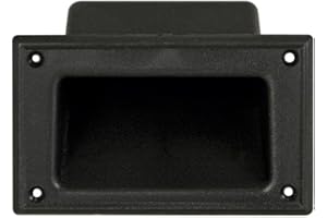 HQ-Power Mango para el gabinete de Altavoces, Rectangular, plástico, 133 x 82 mm, Negro