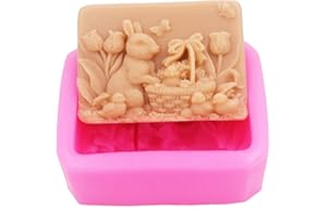 LONGCANG MOLD LC Kaninchen-Silikonformen, handgefertigte Seifenformen, Silikonform, Seife, DIY Form zum Backen, Kuchen, Schokolade