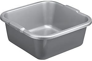 KOSKADERM Fußbad Schüssel 39 x 39 cm, Fußbadewanne viereckig, Silber