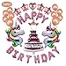 Produktbild JUSTIDEA Einhorn Luftballons Geburtstag Party Set Dekoration, Helium-Luftballons Einhorn Geburtstag Dekoration 55 Packs Geburtstags Sets