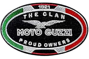 LIPALIPANA MOTO GUZZI Sports Motorcycle Big Bike parche patch bordado con logotipo para planchar de hierro en apliques de recuerdo de accesorios