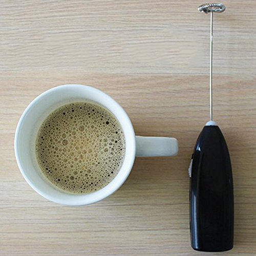 sundautumn Handrührgerät Rührwerk für Milch Kaffee – Handmixer, Ei, Werkzeug-Küche schwarz - 2