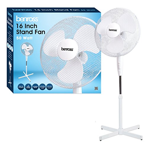 Benross Ventilateur à stand 40cm 50Watt