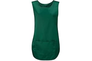 FAIRY BOUTIQUE Tablier sans manches uni avec poche pour femme