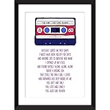 The Cure Just Like Heaven Lyrics Unframed Print / Ungerahmter Druck