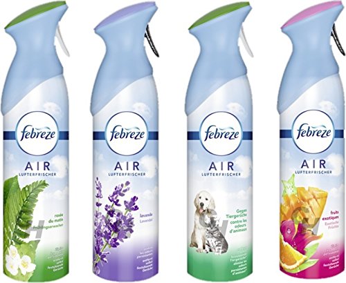 Preisvergleich Produktbild SET: Febreze Frischehauch Frühlingserwachen,Lavendel, gg.Tiergerüche, Ex.Früchte