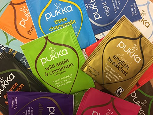 Pukka Herbal Organic Tea Sachets - Random Selection of 20 Sachets (1 Sachet of Each Variety) - Sample Taster Pack