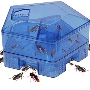 ATOOZED Multi Purpose Cockroach Bug Insects Catcher Trap for Home Kitchen | Reusable Plastic Cockroach Catcher Killer Box