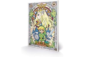 PYRAMID INTERNATIONAL Nintendo THE LEGEND OF ZELDA WOOD ART STAINED GLASS