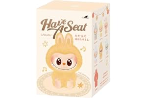 PXCWESI Labubu Original Have a Seat Surprise Box, Plush The Monsters Doll, Random Design Action Figures Collectible Toys, Limited Edition Authentic (Random Single Box Have a Seat)