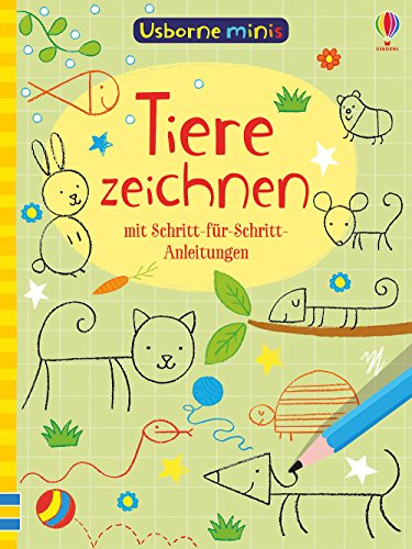 Preisvergleich Produktbild Usborne Minis: Tiere zeichnen: mit Schritt-für-Schritt-Anleitungen