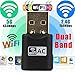 Produktbild TuHao LAN Adapter, IEEE 802.11 AC 600 Mbit/s Dualband 2,4 GHz 5 GHz PC Wifi USB Adapter Wireless Dongle