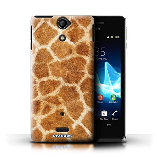 Preisvergleich Produktbild Gedruckt Schutzkoffer Schutzhüllen / Hülle für Sony Xperia V / LT25i / Giraffe Muster / Tierpelz Muster Kollektion