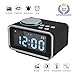 Produktbild FlexDin K2 Radiowecker Digitaler Wecker mit FM Radio | Dual-Alarm | 2 USB-Ladeanschluss(2.1A+1.1A) | Snooze-Funktion | 5-stufige Helligkeit | Innenthermometer | LCD-Anzeige | 12/24 Stunden (Schwarz)