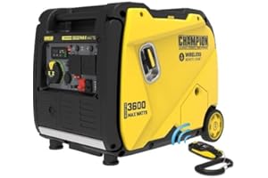 Champion Power Equipment 3600 Watt Petrol Digital Hybrid Inverter – 224cc Engine, 14 hour run time, Ultra-quiet and light, Clean Power hybrid generator, economy mode to save fuel & surge protection