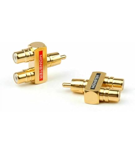 RCA Phono 1 Maschio-2 Femmina Adattatore Per Connettore Splitter Audio - Foto 9