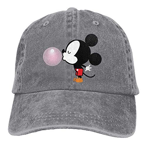 Preisvergleich Produktbild LINGVYTE Balln Mickey Mouse Premium Cowboy Baseball Caps Trucker Hats Ash
