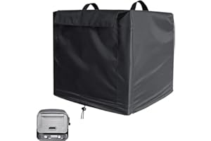 DingGreat Waterproof Pizza Oven Cover for Ninja Woodfire OO101 Series, Adjustable Drawstrings, Elastic Bands | Durable Outdoor Oven Accessory, Black