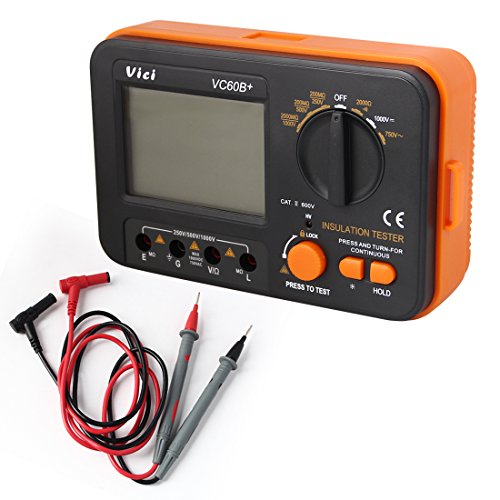 Pathson VC60B+ LCD Digital  Isolationsmessgerät Isolationstester Tester mit Zubehoer