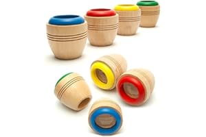 OFKPO 4 Pcs Mini kaléidoscope en Bois Magical, Kaléidoscope en Bois Magique Jouet D'éducation pour L'apprentissage des Enfants