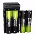 Produktbild 4 Stücke 18650 Wiederaufladbare Batterie + 1 Stücke intelligentes Ladekabel, Siswong 5800mAh Li-ion 3.7V Batterie Für Taschenlampe Lampe Fackel