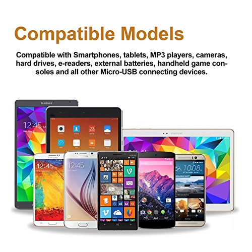 Flashstye 3Pack 1M 2M 3M Micro USB Cable Ultra Strong and Durable Nylon Braided Android Phone Charger Wire Quick Syncing and Charging USB Cord for Android Device, Samsung Galaxy, TCL, Sony, Nexus, Motorola, Sprint and More.(brown silver) - 6