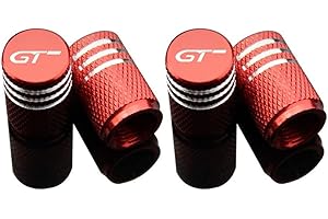 LCRAKON Couvre-Bouchons de Valve de Voiture pour Peugeot 206 308 5008 108 208 3008 508 408 GT Logo, métal 4 pièces