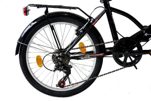 20″ CITYBIKE KLAPPRAD FALTRAD KCP FOLDO 6 Gang SHIMANO schwarz weiss – 50,8 cm (20 Zoll) - 4