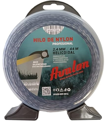 Hilo De Nylon Redondo Anova Millasur - 2.40mm X 87m, Para Desbrozadoras Y Cortabordes