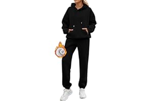 Dasfsagh Chandal Mujer Completo Invierno Fleece Polar CháNdal Completo 2 Piezas Suave Y CóModo Sudadera Con Capucha Y PantalóN Original Conjuntos Deportivos Fitness Jogging Ropa Deportiva Sweatshirt